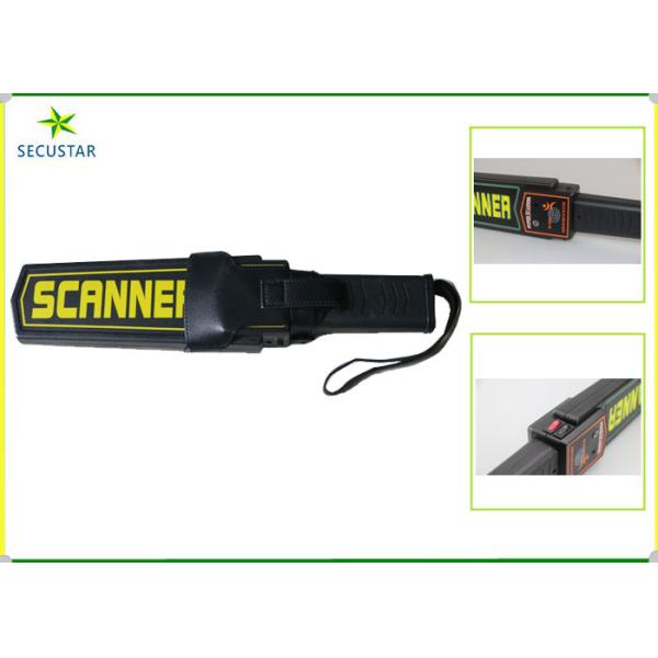 Leather Belt Handy Battery Charger Hand Held Metal Detector With Alarm