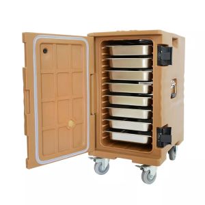 Commercial Insulated Food Pan Carrier Catering Thermo Box Transport Carts