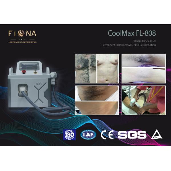 Professional Permanent Diode Laser Hair Removal Machine 808nm With Cooling