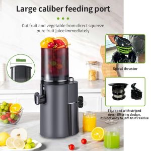 Big Mouth Cold Press Commercial Fruit Juicer Multifunctional Electric Juicer