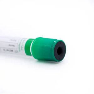 China 1-10ml PET Disposable Vacuum Blood Collection Lithium Heparin Tube Green Top Medical Consumables on sale