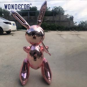 Powerful Forged Metal Sculpture Large Scale Geometric Art Rabbit