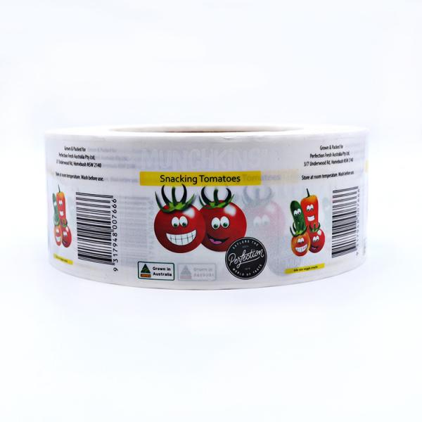 Buy FDA SGS Transparent Canned Food Labels Digital printing Sticker Labels at wholesale prices