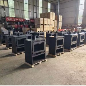 Domestic Heating Furnace European Cast Iron Fireplace Embedded Firewood Real