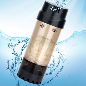 China Cylindrical Fluidized Bed Aquarium Filter Media ABS 280GPH With Air Stone on sale