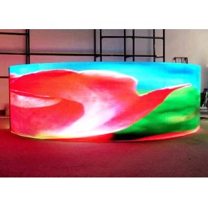 Curved Exterior Led Screen , P10 Outdoor Full Color Led Display Long Distance