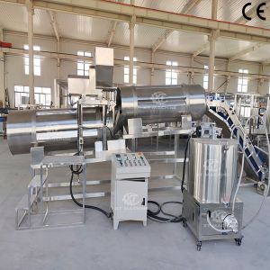 Double Drum Flavoring Machine 500kg/h S304 Stainless Steel