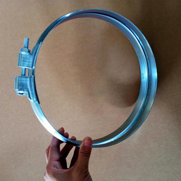 Buy Ventilation Air Duct Metal Steel Galvanized Pipe Bolt Wide Clamp at wholesale prices