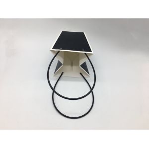 Waterproof Flower Packaging Carry Kraft Paper Bag With Plastic Handle