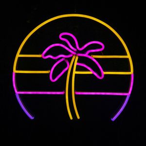 China Coconut tree neon sign china Vasten company handmade neon signs on sale