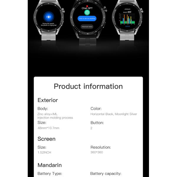 Pro Smart Watch Hombre Heart Rate Blood Pressure Health Monitoring NFC Pro Tracker Smartwatch for Women Men