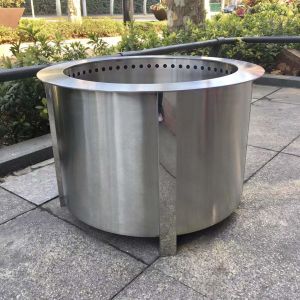 China Party 304 Stainless Steel Bonfire Pit Garden Smokeless Wood Fireplace on sale