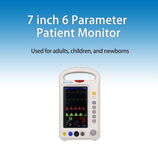 Buy ISO13485 Portable Patient Monitor 7 Inch Colorful Disaplay Built In Rechargeable Battery at wholesale prices