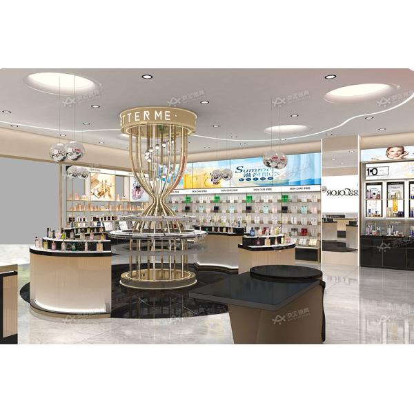 Customized Skincare Store Furniture Beauty Display Cabinet for Fashion-forward Store Fixtures