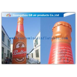Customized Inflatable Wine Bottle , Outdoor Advertising Inflatable Beer Bottle