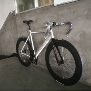 700C CE OEM 7005 Aluminum Alloy Fixed Gear Single Speed Adult 80MM Rim Carbon