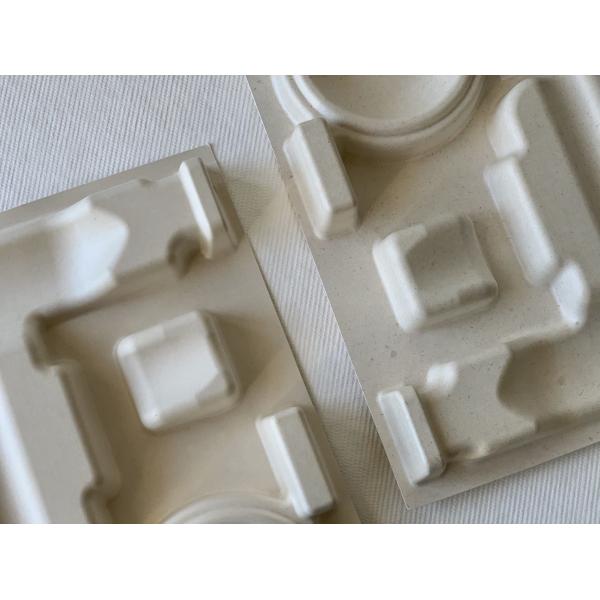 Buy Smooth Molded Pulp Food Packaging Biodegradable Moulded Cardboard Renewable Fiber at wholesale prices