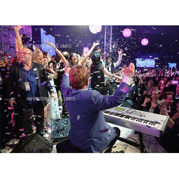 Amazing Inflatable Lighting Decoration 800w , Hanging Led Celebration Chrome Balls