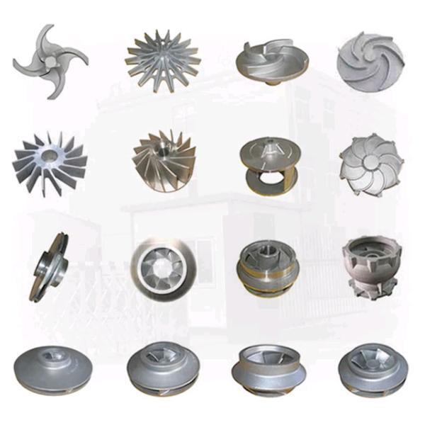 Precision Casting Duplex Cast Iron Stainless Steel Enclosed Impeller For Pump Parts