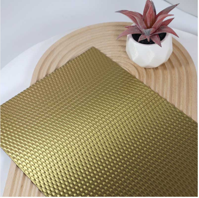 5WL 6WL Gold Color Stainless Steel Stamp Sheet Decoration Wall