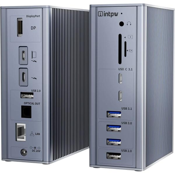 Usb C Docking Station Thunderbolt 4 HDMI 8K 60Hz USB4 40Gbps 20 Multi Port Type C PD Rj45 HUB USB C 3.2 Gen 2