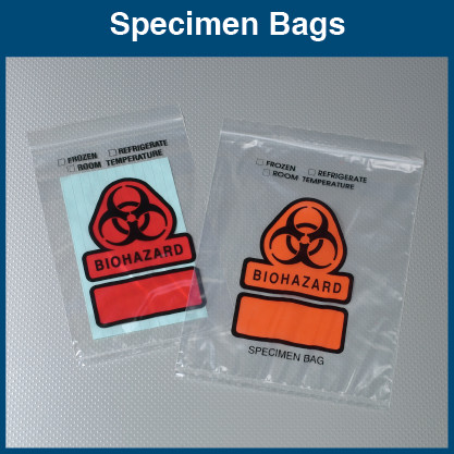 Anti Dust Thickness 180 Micron Biohazard Sample Bags Custom Made