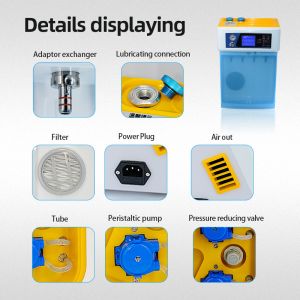 50w HD Screen Dental Handpiece Lubrication Machine Cleaning Lubricating Machine