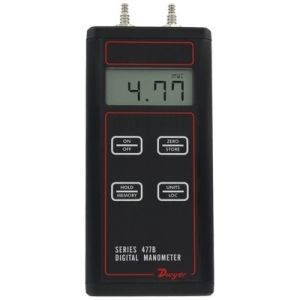 477B Handheld Digital Manometer for HVAC and Industrial Use