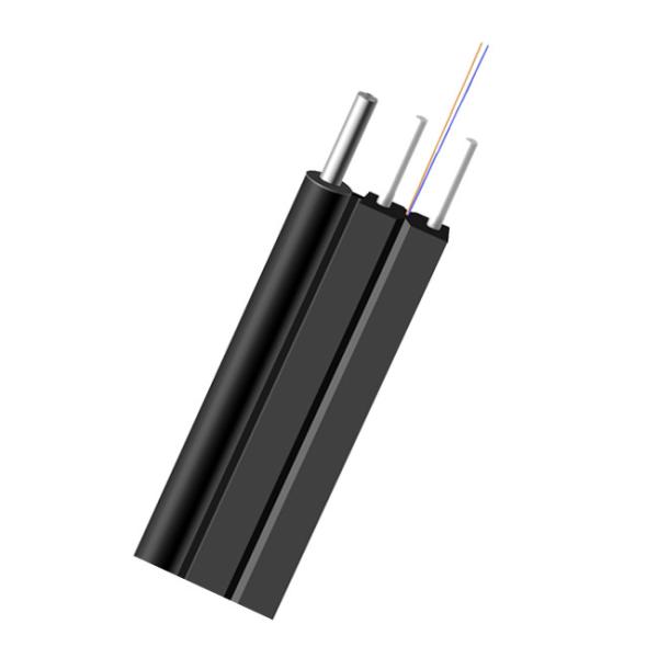 Buy Bow Type FTTH Drop Cable G657A1 / 2 Fibers Self Supporting Fiber Optic Cable at wholesale prices