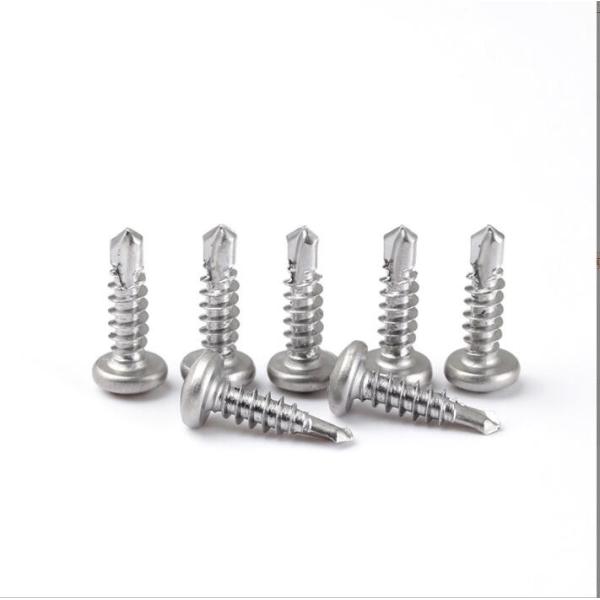 Cross Pancake Head Sheet Metal Screws 304 Stainless Steel - #10 x 1"
