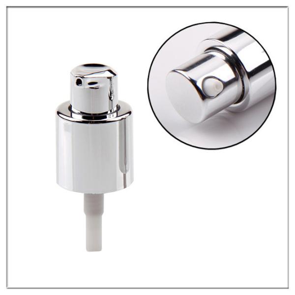 Aluminum Plastic Treatment Pump Two Head Full Cover Cosmetic Lotion Pump