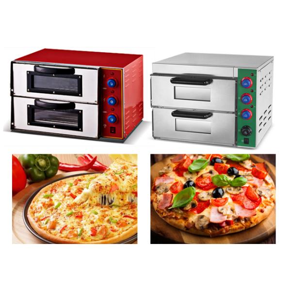 2 Decks Home Kitchen Toaster Mini Pizza Oven Electric Bread Maker 3KW For Bakery With Viewing Window
