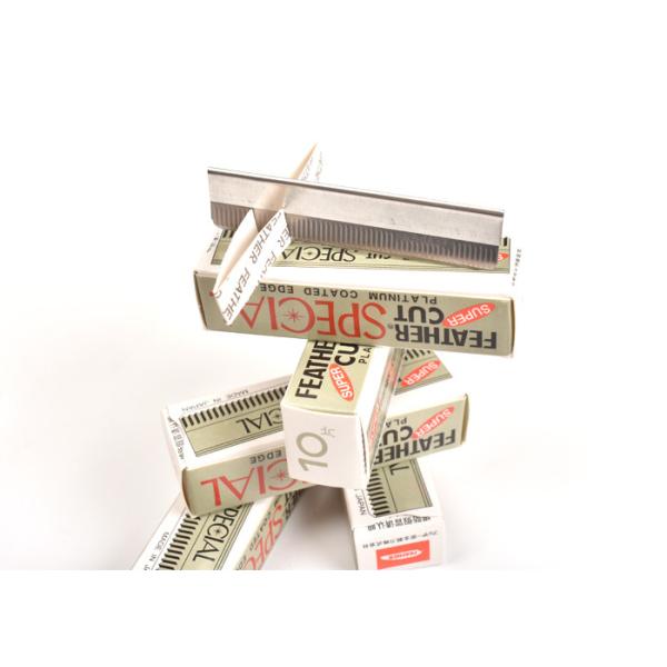 Super Feather-Cut Special Eyebrow Trimmer for Microblading Permanent Makeup Tattoo with Platinum Coated Edge