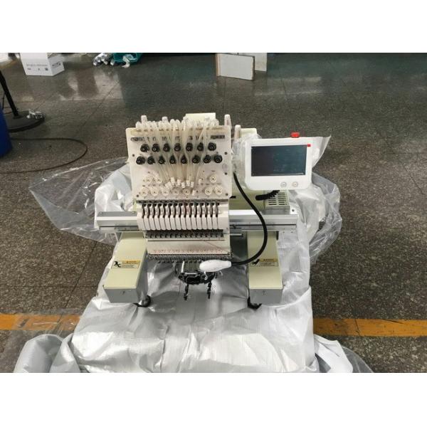 Single Head 15 Needles Embroidery Machine For Clothing 50 / 60Hz