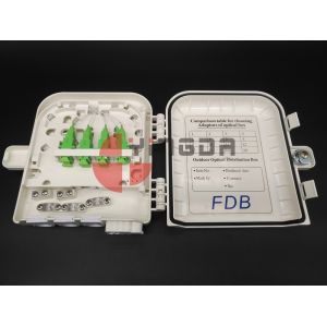 3in 8out Fiber Optic Splitter Box with1x8 SC/APC mini module PLC splitter