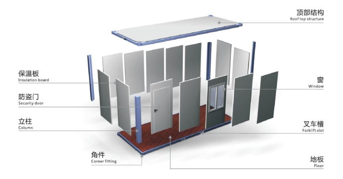 Famous Pre - Engineered Building Practical 20ft Container House For Living House