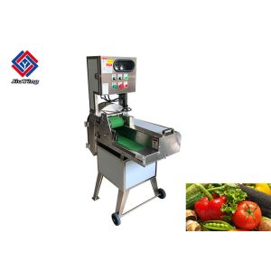 Adjustable 60mm Commercial Cabbage Cutting Machine With Conveyor