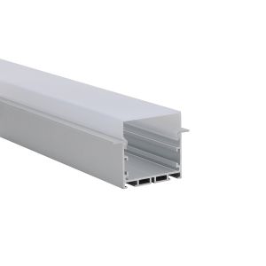 China Recessed aluminum led profile 50*50mm with PC diffuser for led strip linear light on sale
