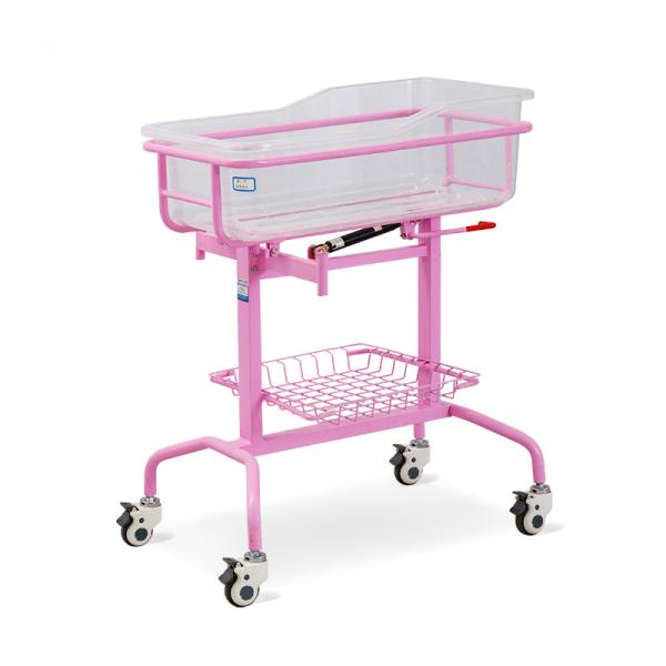Factory Single Function Stainless Steel Infant Medical Bed Plastic Baby Hospital Bed Newborn Pediatric Crib for Sale