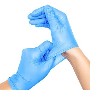 Anti Virus Disposable Medical Nitrile Gloves , Dentist Non Sterile Nitrile