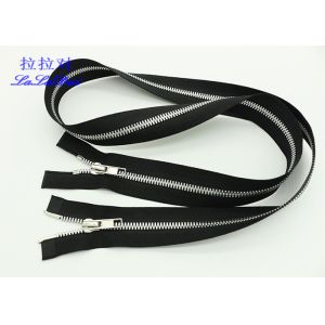 Brass Teeth 20 Inch Two Way Metal Zip Euro Type Length Customized For Cardigans