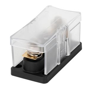 M10 Waterproof 12V Battery Inline Fuse Block Black With Led Light For Car Camper