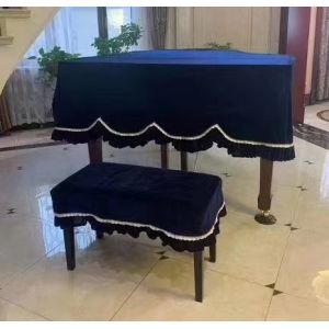 wholesaler Classic solid wood black leather wooden piano bench Solid Wooden