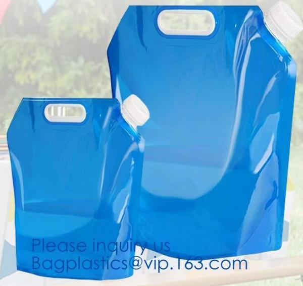 Buy 1 Gallon 4L foldable plastic bottle bag Foldable water bag,logo printed foldable water bottle bag,Reusable Outdoor Water at wholesale prices