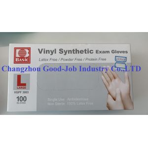 China ASTM D5250 PVC  Disposable Synthetic Vinyl Exam Gloves on sale