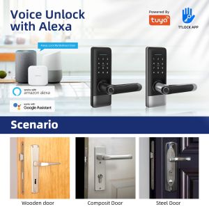 Custom Wifi Smart Digital Door Lock Card Code Fingerprint