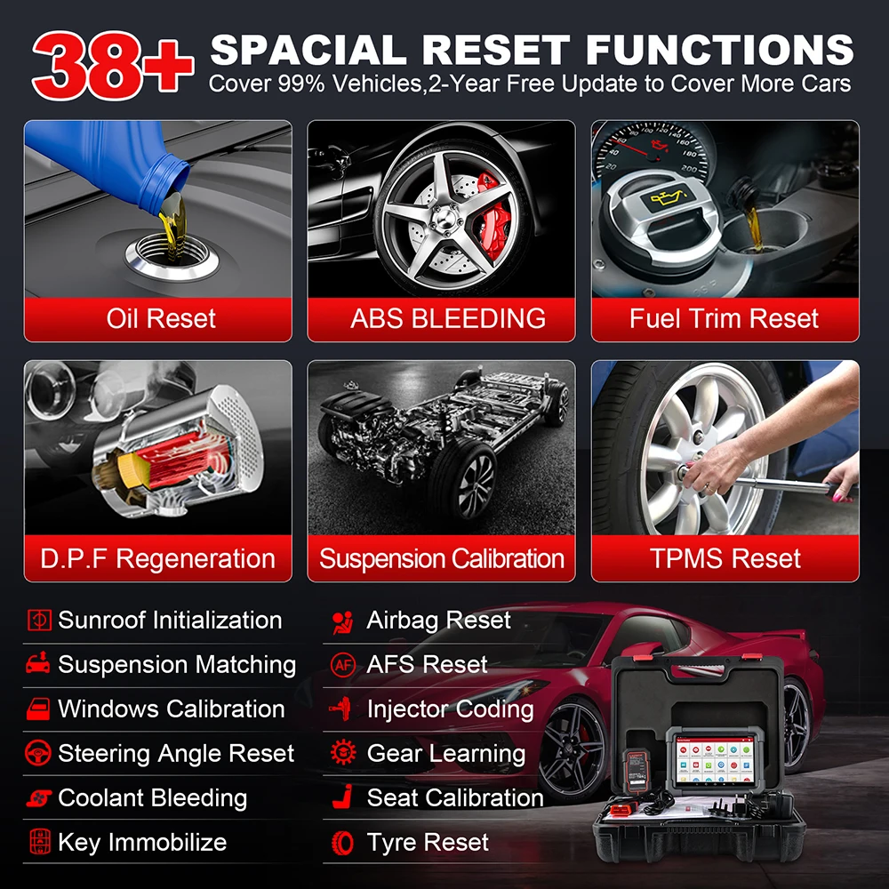 2024 New LAUNCH X431 PRO3 ACE 10.1 INCH Car Diagnostic Tools CAN FD OBD OBD2 Full System Scanner Topology Map Free Ship