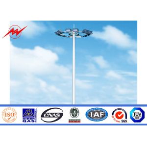 30m outdoor galvanized high mast light pole for football stadium