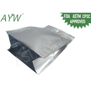 China Food Packaging Resealable Foil Bags Aluminum Side Gusset With Bottom Load on sale