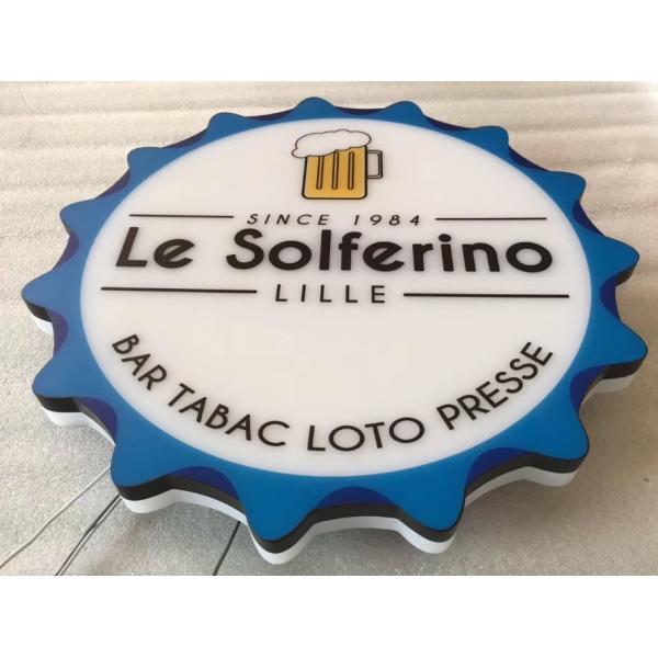 Round 3d Backlight ODM UL Extra Large Light Up Letters